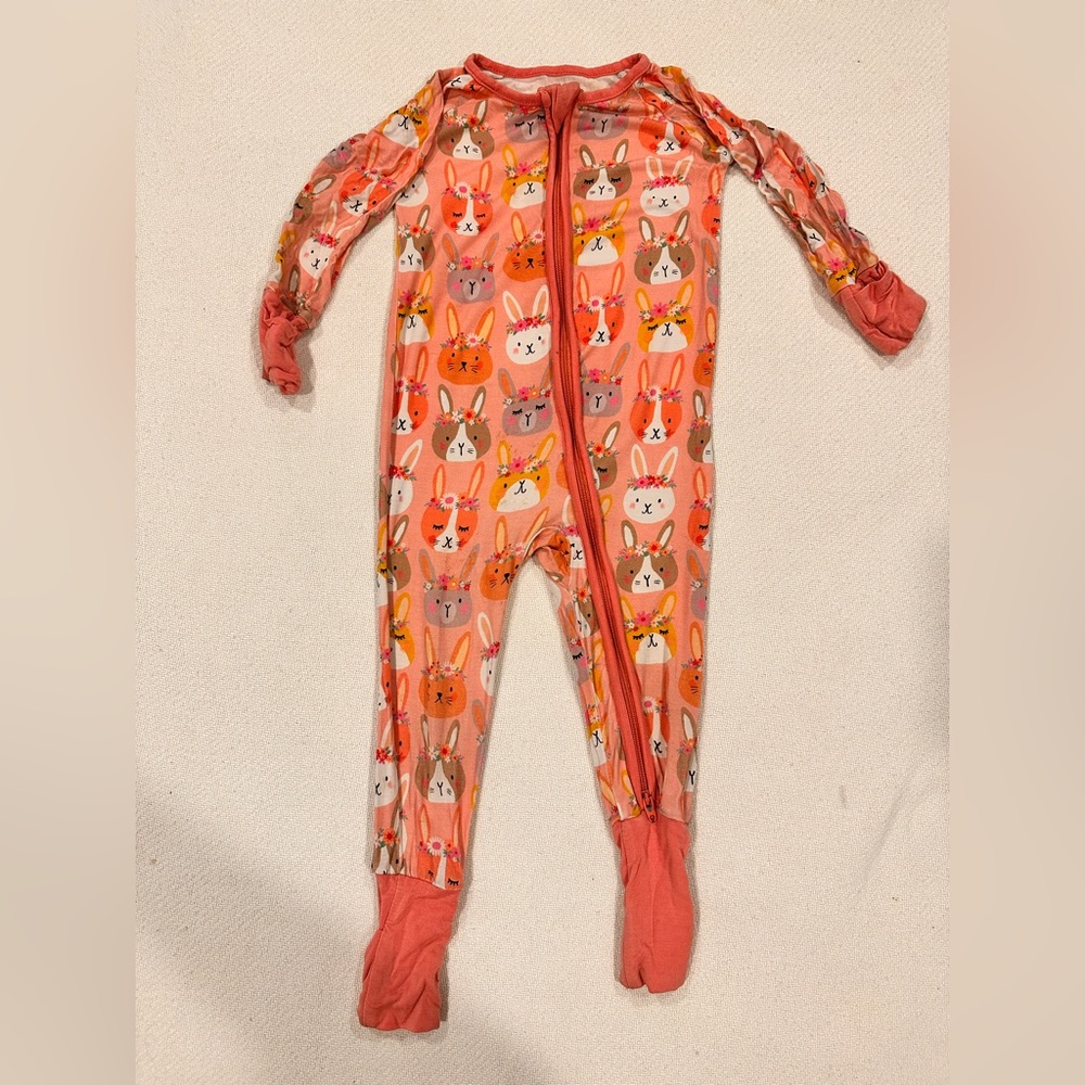 Little Sleepies Bunny Zippy 6-12m